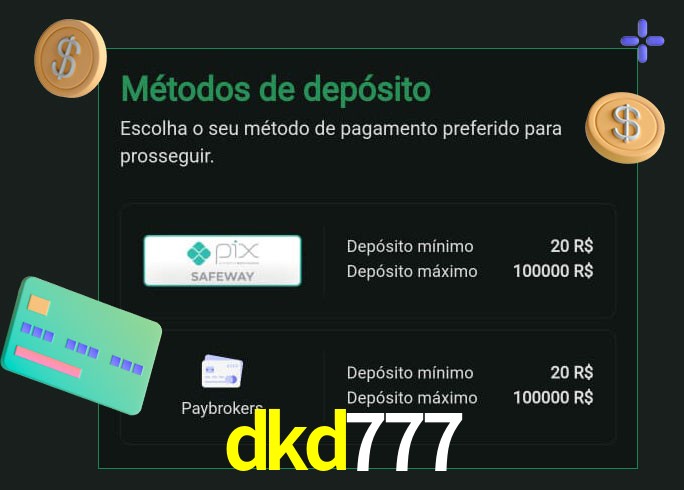 O cassino dkd777 oferece uma grande variedade de métodos de pagamento